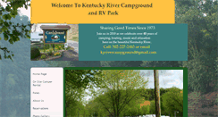 Desktop Screenshot of kyrivercampground.com
