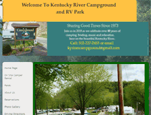 Tablet Screenshot of kyrivercampground.com
